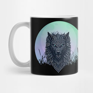 Tribal Wolf Moon Mug